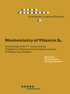 cover image of Biochemistry of Vitamin B6